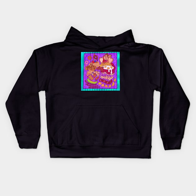 BrEakfast セット Kids Hoodie by EwwGerms